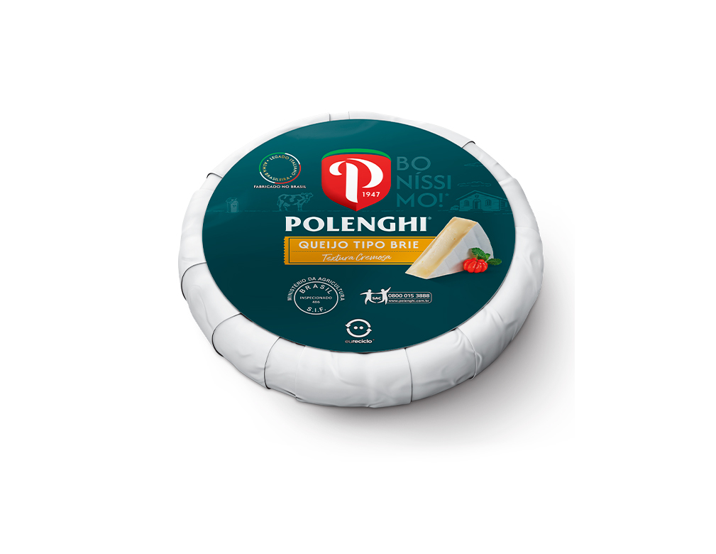 QUEIJO BRIE FORMA POLENGHI 1 KG (CX 2 PÇ)